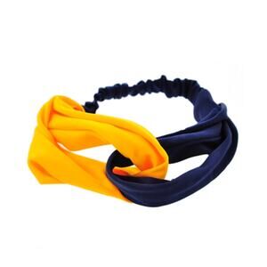 Navy and Gold Headband